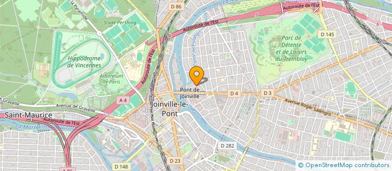 localisation de l'entreprise CENTRE EQUESTRE OUDINOT à JOINVILLE-LE-PONT