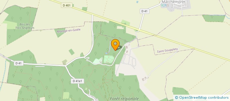 localisation de l'entreprise CENTRE EQUESTRE SAINT THIBAULT à MONTGE-EN-GOELE