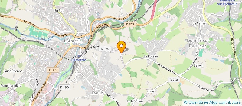 localisation de l'entreprise CENTRE EQUI'TALENTS  FLEURIEUX-SUR-L'ARBRESLE