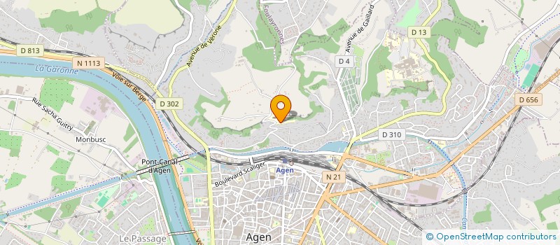 localisation de l'entreprise CENTRE ERMITAGE FORMATION ET PERFECTION  AGEN