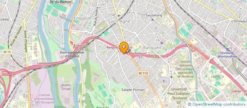 localisation de l'entreprise CENTRE ERVE TOULOUSE GRAND SUD  TOULOUSE