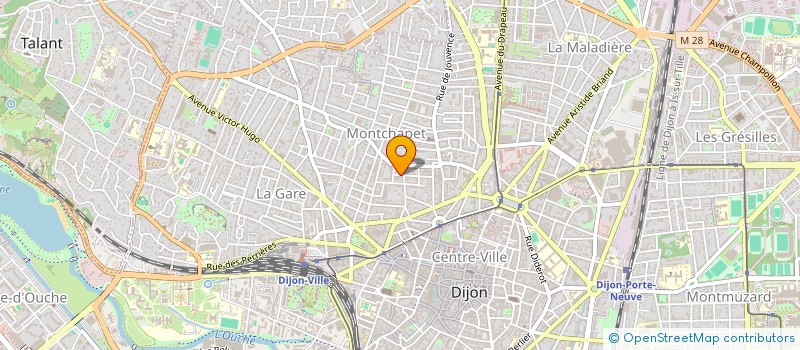 localisation de l'entreprise CENTRE EST DIFFUSION à DIJON