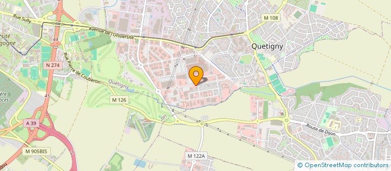 localisation de l'entreprise CENTRE EST FERMETURES à QUETIGNY