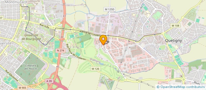 localisation de l'entreprise CENTRE EST INFORMATIQUE SERVICES à QUETIGNY