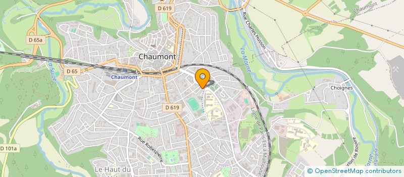 localisation de l'entreprise CENTRE-EST LOCATION à CHAUMONT