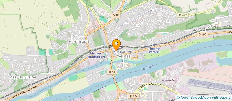localisation de l'entreprise CENTRE ESTHETIQUE ET SOINS AMINCISSANTS à MEULAN-EN-YVELINES