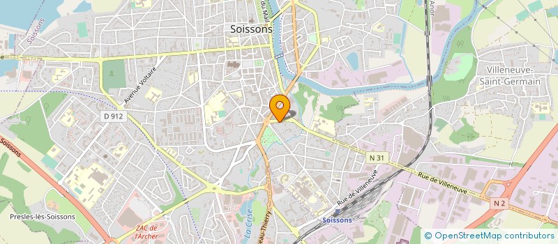 localisation de l'entreprise CENTRE ETUD TECH AGRI SOISSONNAIS à SOISSONS