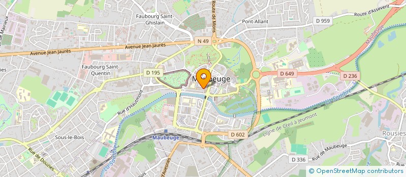 localisation de l'entreprise CENTRE ETUDE ACTION SOCIALE  MAUBEUGE