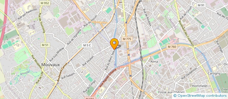 localisation de l'entreprise CENTRE ETUDE ET ACTION SOCIALE à TOURCOING