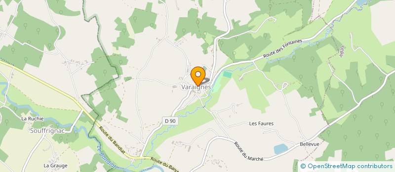 localisation de l'entreprise CENTRE ETUDE ET DECOUVERTE DU PATRIMOINE DU PERIGORD-LIMOUSIN à VARAIGNES