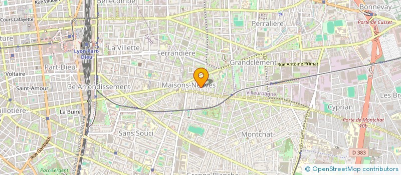 localisation de l'entreprise CENTRE ETUDE RECHE COMPORTEMENT OPINION  VILLEURBANNE