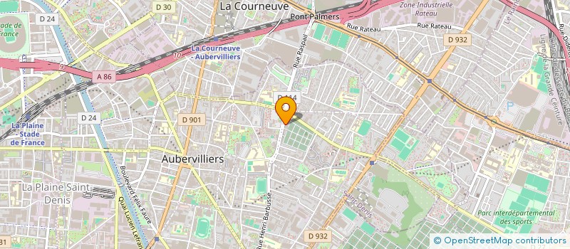 localisation de l'entreprise CENTRE ETUDE RECHERCHE PETITE ENFANCE  AUBERVILLIERS