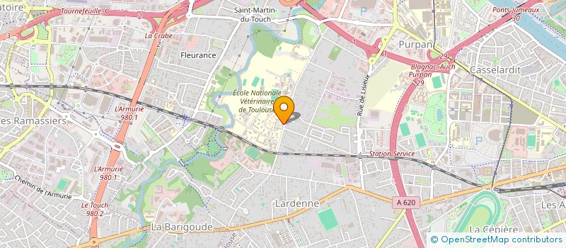 localisation de l'entreprise CENTRE ETUDE REHABILITATION FAUNE SAUVAG à TOULOUSE