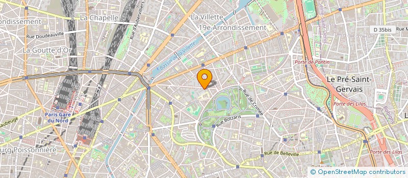 localisation de l'entreprise CENTRE ETUDES EDGE - ENDOCRINOLOGIE, DIABETE ET GYNECOLOGIE DE L'ENFANT - CE EDGE  PARIS