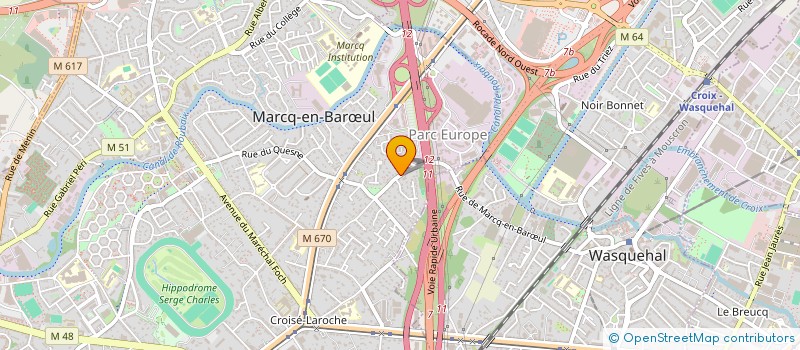 localisation de l'entreprise CENTRE ETUDES ET APPLICATIONS PRATIQUE DE YOGA CEAPY à MARCQ-EN-BARŒUL