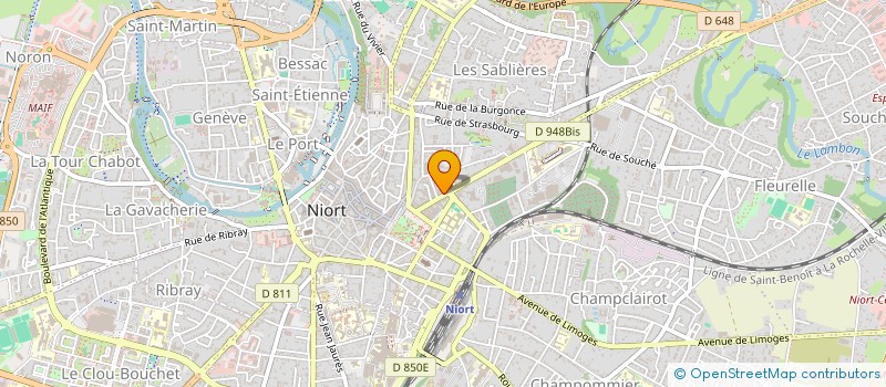 localisation de l'entreprise CENTRE ETUDES FORMATION COMPTABLE à NIORT