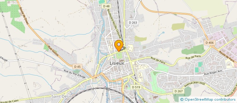 localisation de l'entreprise CENTRE ETUDES FRANCO-AMERICA à LISIEUX