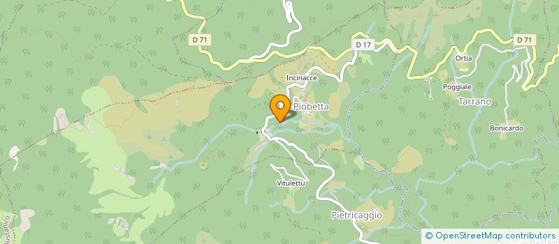 localisation de l'entreprise CENTRE ETUDES TECHN ECONOM FORESTIER CORSE à PIOBETTA