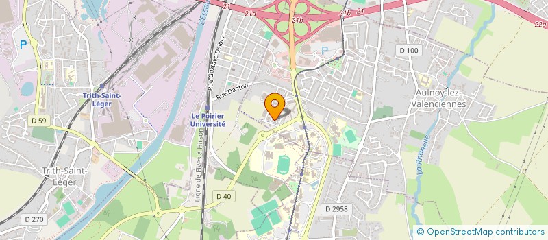localisation de l'entreprise CENTRE ETUDES TECHN INDUS AUDIOVISUEL à AULNOY-LEZ-VALENCIENNES