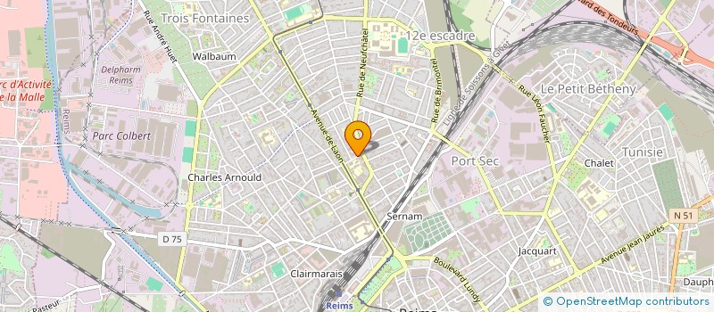 localisation de l'entreprise CENTRE EURO AMERICAIN CHAMPAGNE ARDENNE  REIMS