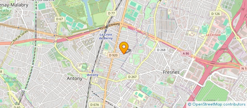 localisation de l'entreprise CENTRE EURO-BRESILIEN DE MUSIQUE à ANTONY