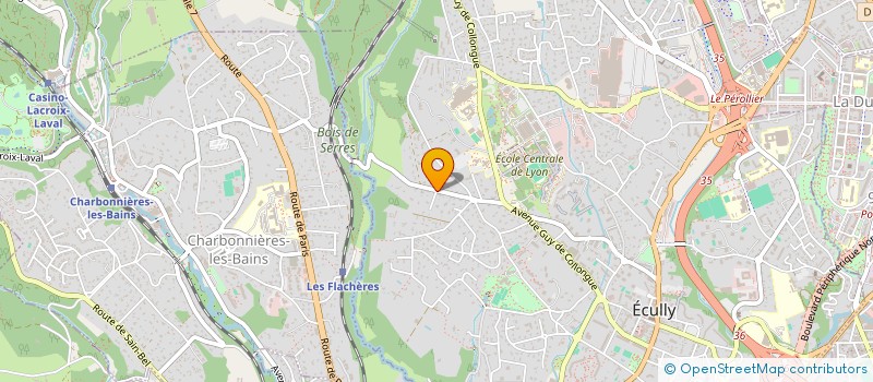 localisation de l'entreprise CENTRE EURO LASER  ECULLY