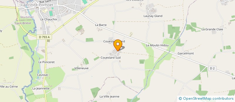 localisation de l'entreprise CENTRE EUROP FORMA INFOR PREVE SECURITE  LA TRINITE-PORHOET