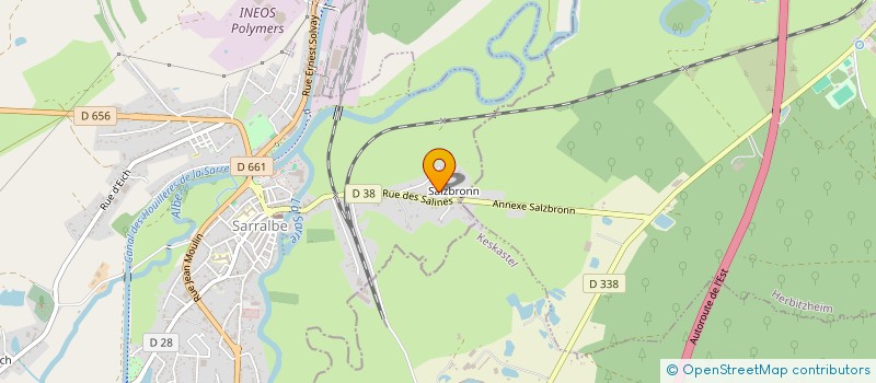 localisation de l'entreprise CENTRE EUROP TRANS  SARRALBE