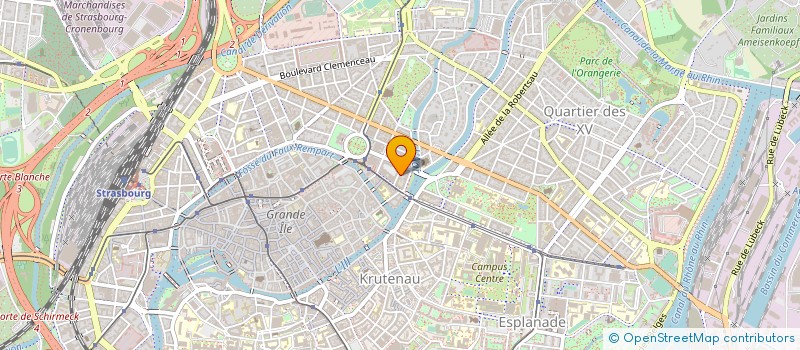 localisation de l'entreprise CENTRE EUROPE CITOYENS DROITS DE L HOMME à STRASBOURG