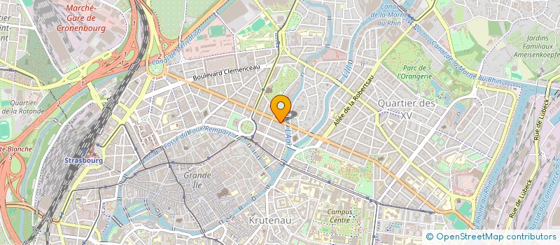 localisation de l'entreprise CENTRE EUROPE ENTREPRISES à STRASBOURG