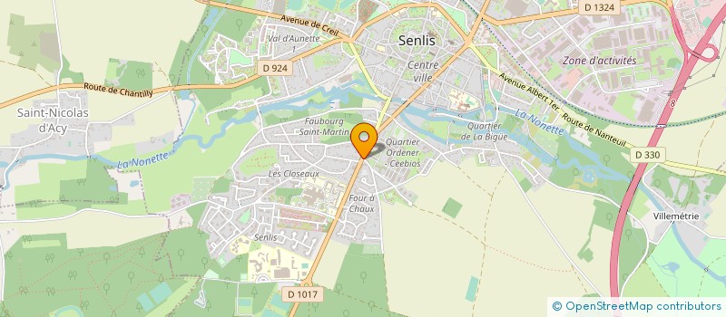 localisation de l'entreprise CENTRE EUROPEEN D'EXCELLENCE EN BIOMIMETISME DE SENLIS à SENLIS