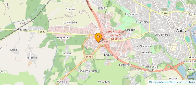 localisation de l'entreprise CENTRE EUROPEEN D'EXPERTISE METROLOGIQUE DES INDUSTRIES NAUTIQUES à AURAY
