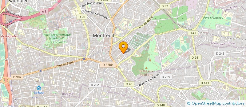 localisation de l'entreprise CENTRE EUROPEEN DE CONTROLE D'INSTALLATI à MONTREUIL