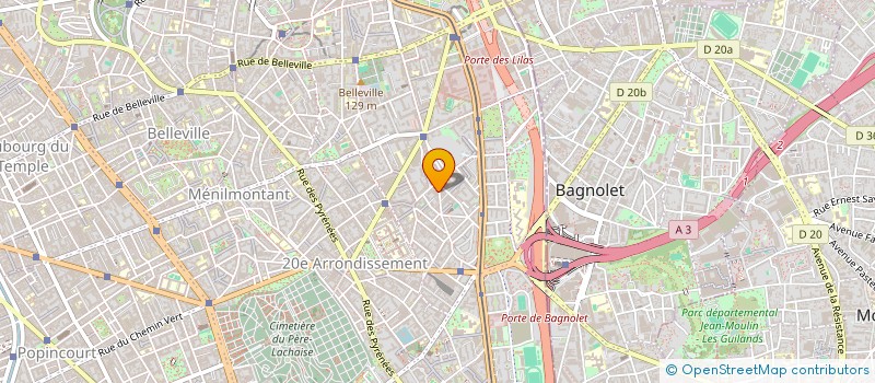 localisation de l'entreprise CENTRE EUROPEEN DE FORMATION A LA PRODUCTION DE FILMS  PARIS