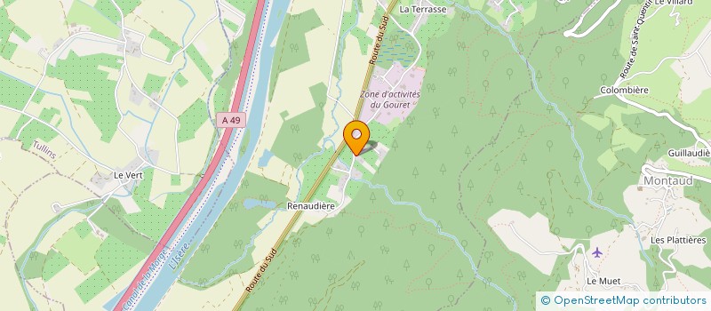 localisation de l'entreprise CENTRE EUROPEEN DE FORMATION DU MAITRE ET D'EDUCATION DU CHIEN  SAINT-QUENTIN-SUR-ISERE