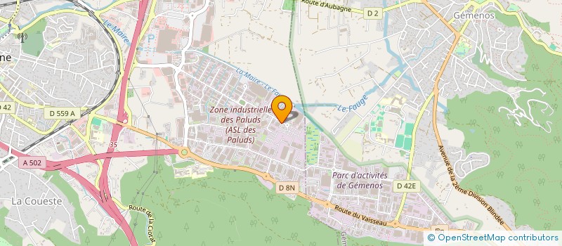 localisation de l'entreprise CENTRE EUROPEEN DE FORMATION INCENDIE à AUBAGNE