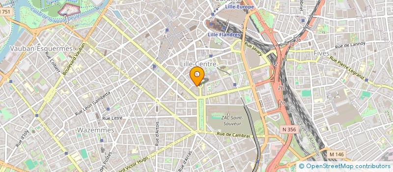 localisation de l'entreprise CENTRE EUROPEEN DE GESTION à LILLE