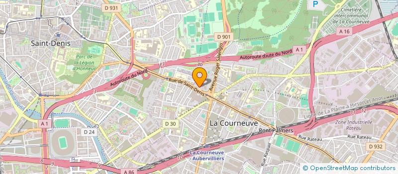 localisation de l'entreprise CENTRE EUROPEEN DE L'ENSEIGNEMENT à LA COURNEUVE