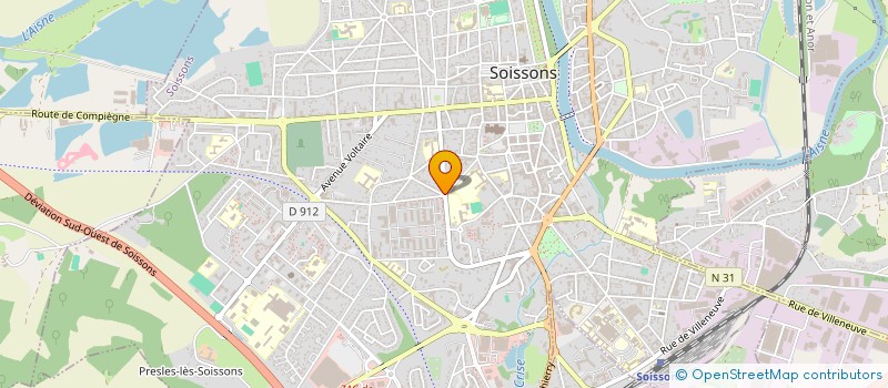 localisation de l'entreprise CENTRE EUROPEEN DE TRANSFERT ET DE RECHERCHE EN INFORMATIQUE à SOISSONS