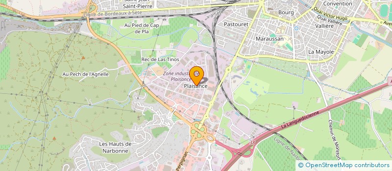 localisation de l'entreprise CENTRE EUROPEEN DES ACCESSOIRES DE LOISIRS EN ABREGE C.E.A.L.  NARBONNE