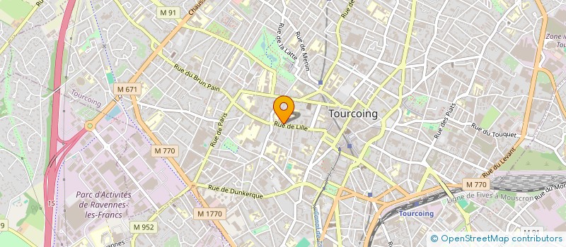 localisation de l'entreprise CENTRE EUROPEEN LES ARTS DETONNANTS à TOURCOING
