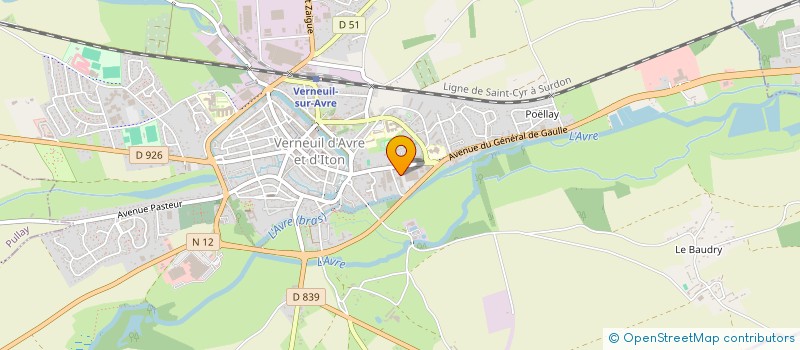 localisation de l'entreprise CENTRE EUROPEEN POUR HANDICAPES-L ARCHE à VERNEUIL D'AVRE ET D'ITON
