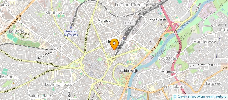 localisation de l'entreprise CENTRE EUROPEEN RECHERC DEVELOP AUTO à LIMOGES