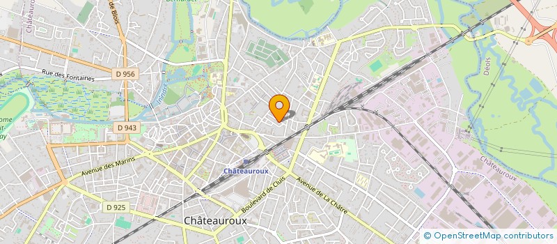 localisation de l'entreprise CENTRE EUROPEEN RESTAURATION PATRIMOINE à CHATEAUROUX