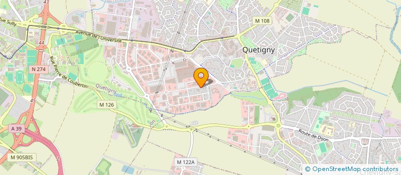 localisation de l'entreprise CENTRE EUROPEEN TECHNIQUES AMENAGEMENT à QUETIGNY
