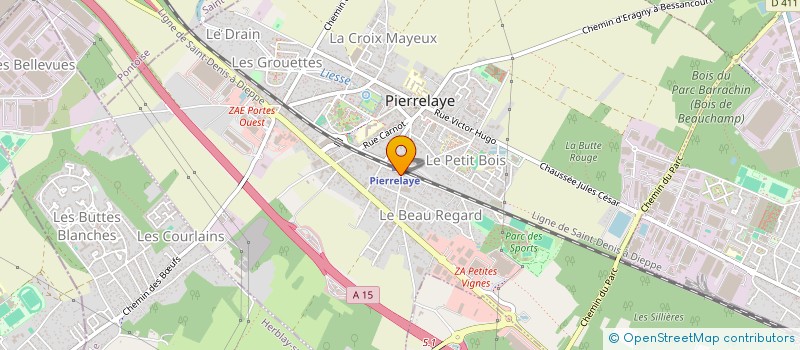 localisation de l'entreprise CENTRE EVANGELIQUE BETHPHAGE  PIERRELAYE