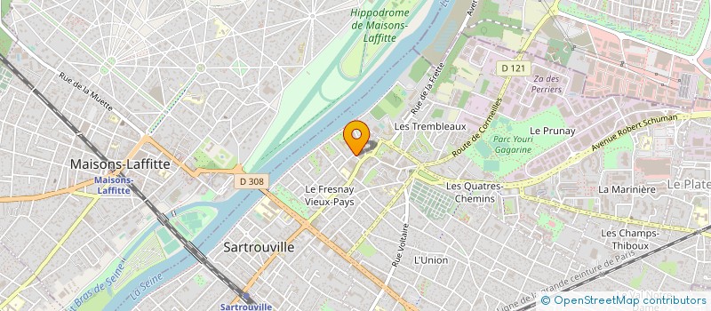 localisation de l'entreprise CENTRE EVANGELIQUE CHEMIN DE VIE (CECV)  SARTROUVILLE