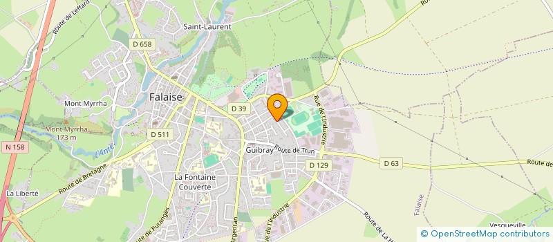 localisation de l'entreprise CENTRE EVANGELIQUE DE FALAISE  FALAISE