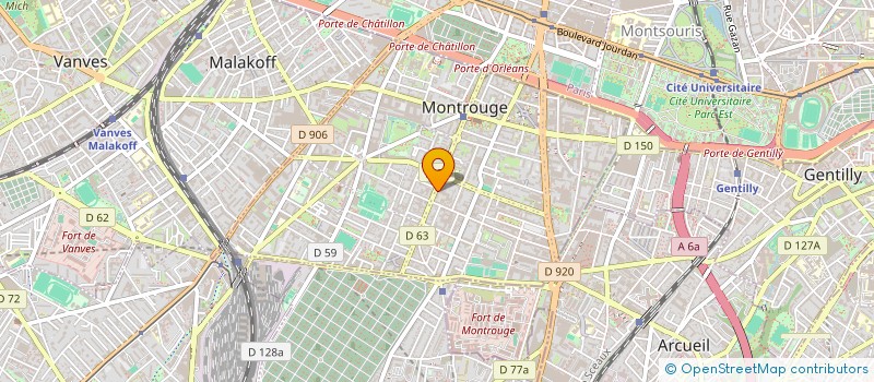 localisation de l'entreprise CENTRE EVANGELIQUE INT EVIDENCE à MONTROUGE