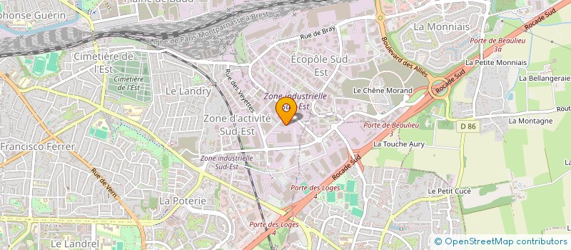 localisation de l'entreprise CENTRE EVANGELIQUE JESUS CHRIST SAUVEUR  RENNES